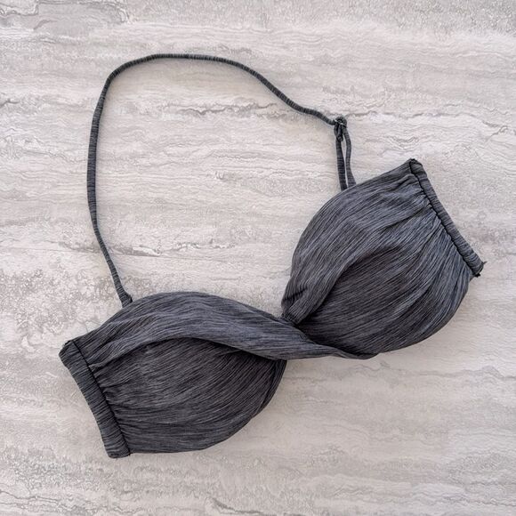 Gray Bandeau Bikini Top - Picture 1 of 2